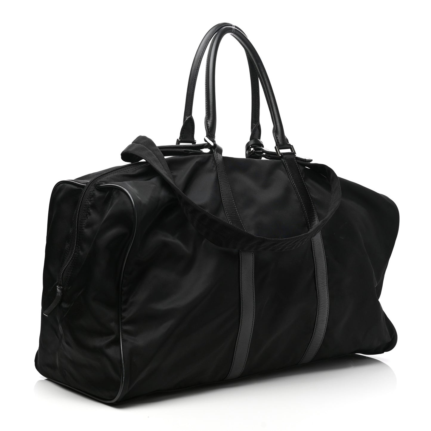 Nylon Viaggio Duffle Black