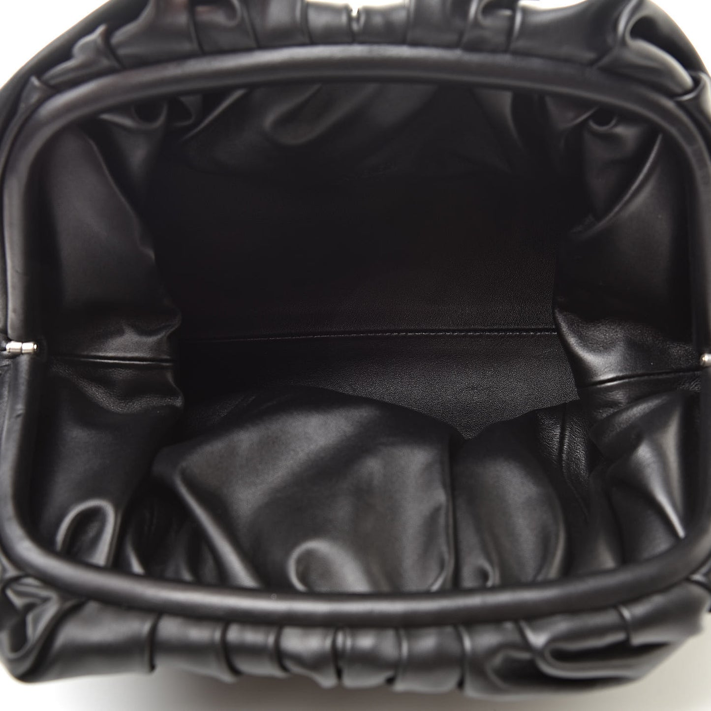 Smooth Butter Calf The Pouch Oversized Clutch Black