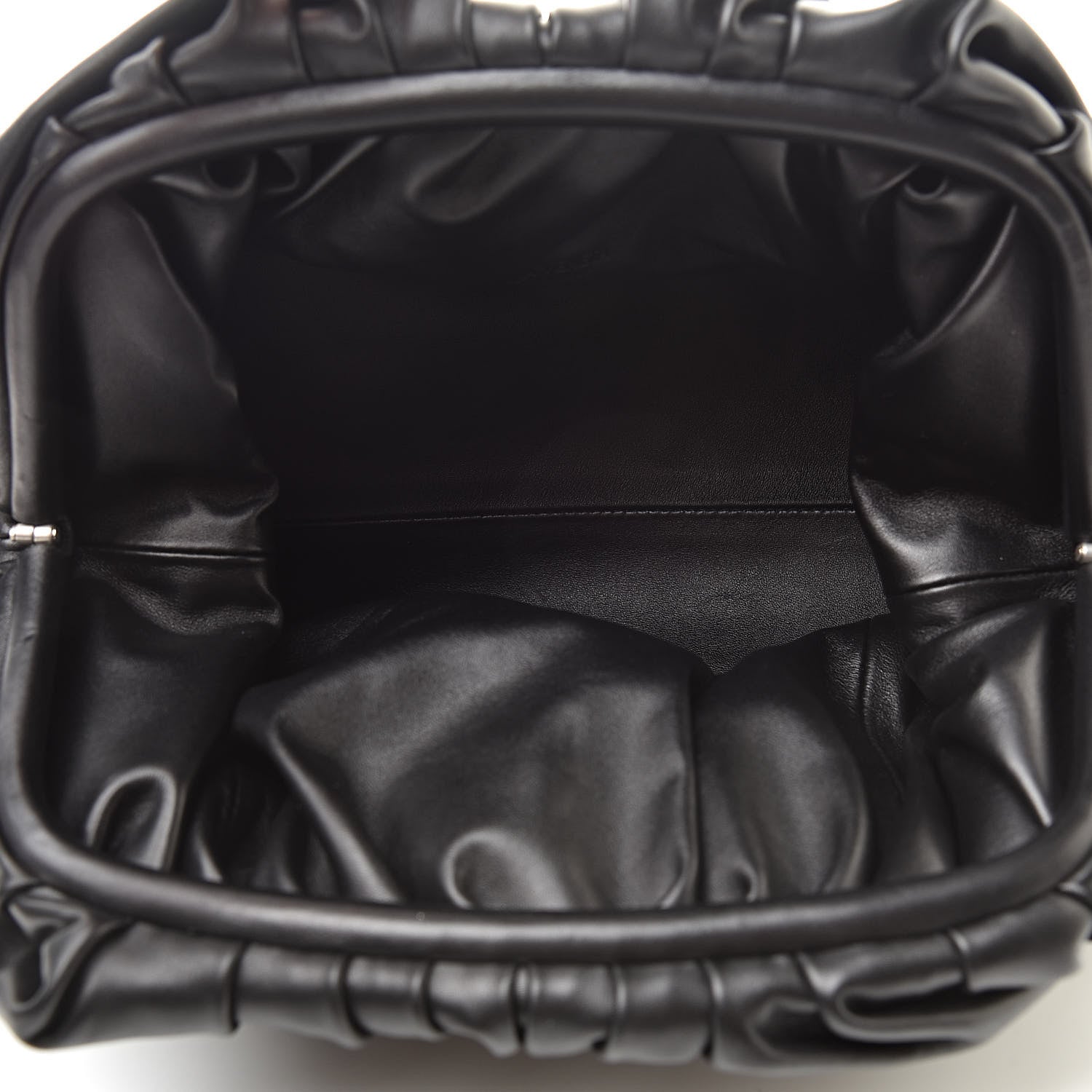 Bottega Veneta Smooth Butter Calf The Pouch Oversized Clutch Black 5 of 9