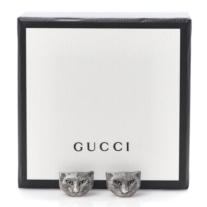 Gucci Sterling Silver Garden Cat Earrings 6 of 6