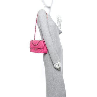 Chanel Caviar Quilted Medium Double Flap Pink Pink 2 of 11