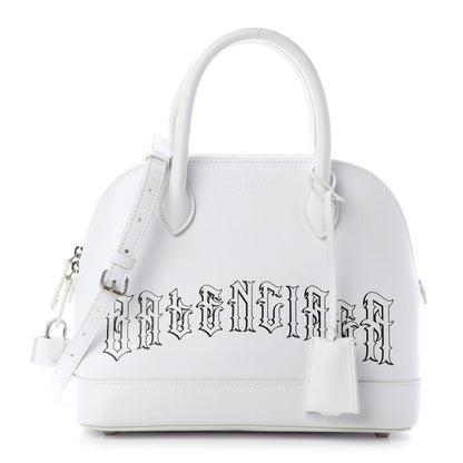 Balenciaga Calfskin Gothic Logo S Ville Top Handle Bag White 1 of 7