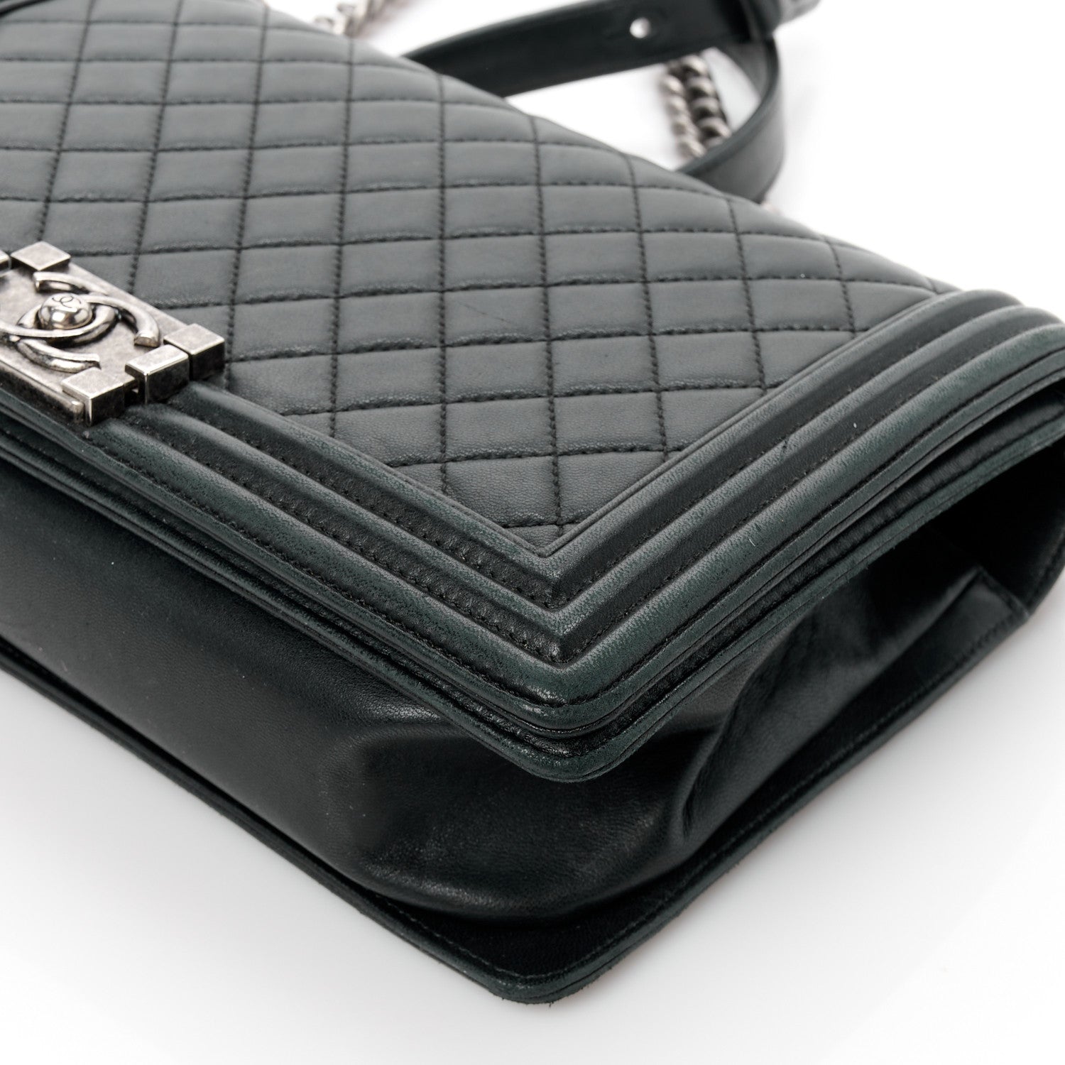 Chanel Calfskin Quilted New Medium Boy Flap Black 10 of 13