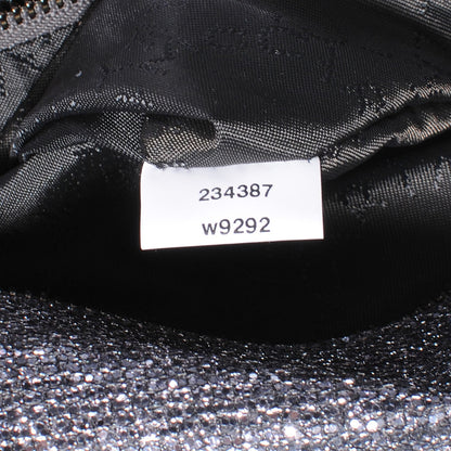 Stella McCartney Metallic Linen Falabella Silver 8 of 9