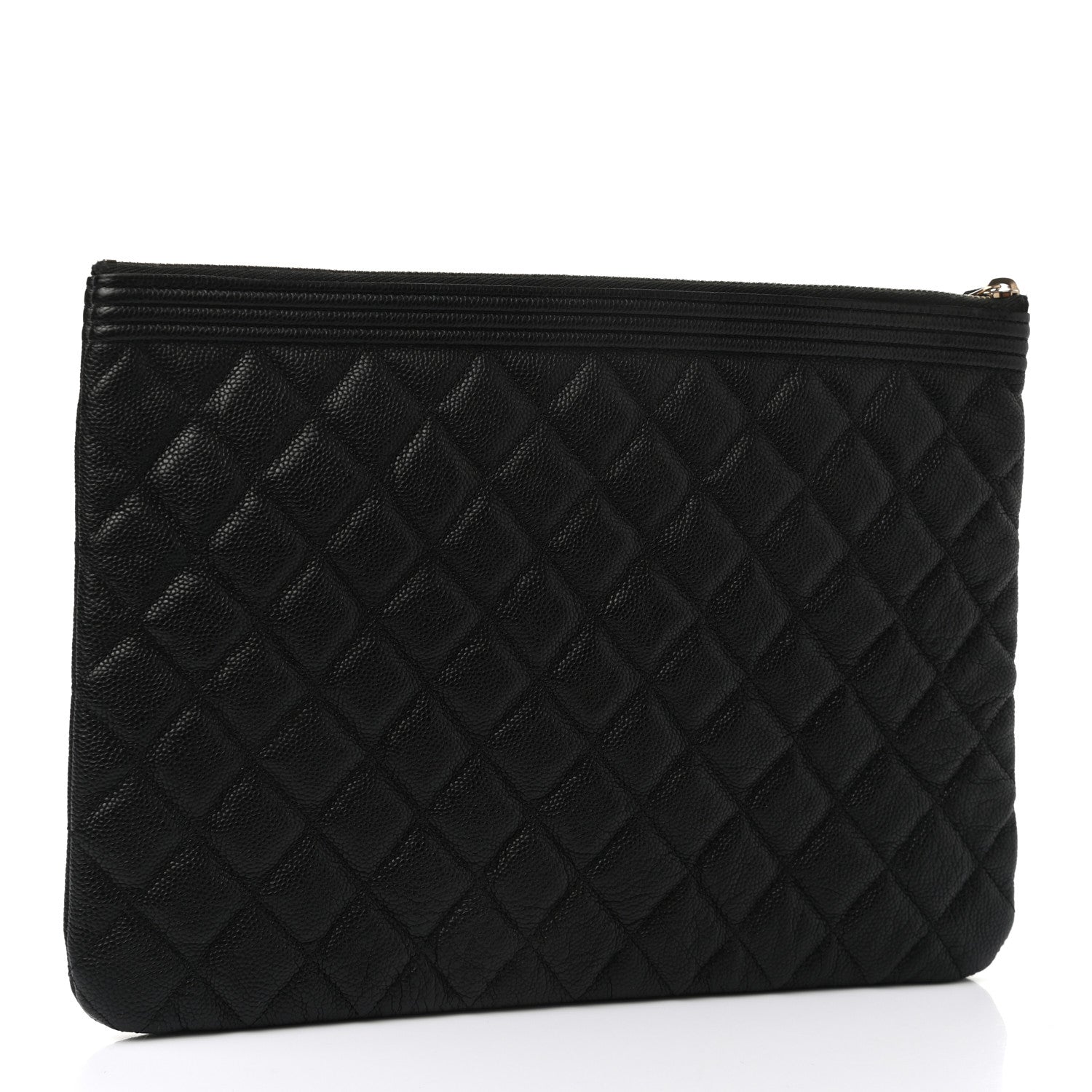 Chanel Caviar Quilted Medium Boy Cosmetic Case Black 3 of 9