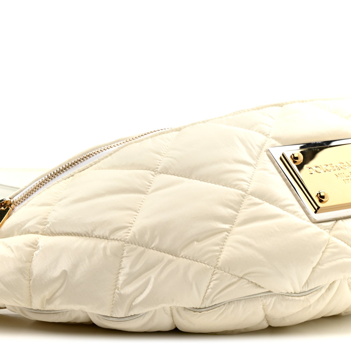 Marsupio Nylon Quilted Piumino 2 Belt Bag White