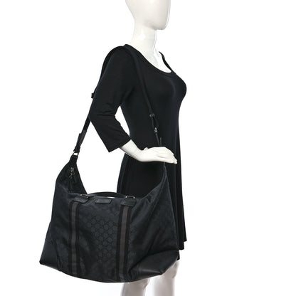 Gucci Nylon Monogram XL Duffle Bag Black 2 of 9