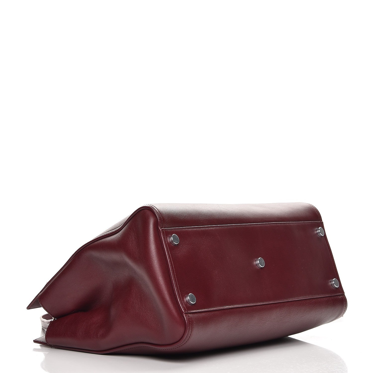 Saint Laurent Calfskin Medium Amber Tote Rouge Legion 5 of 10