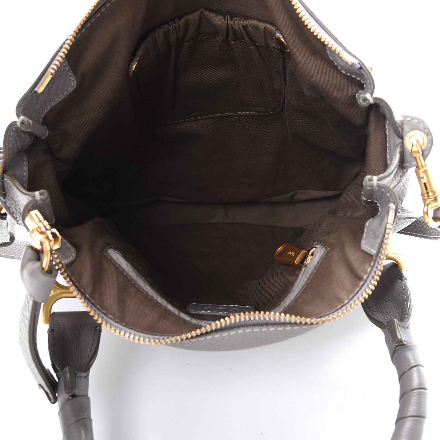 Chloe Calfskin Medium Marcie Satchel Cashmere Grey 4 of 11