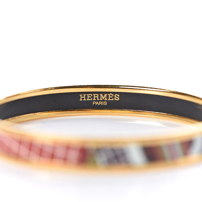 Hermes Enamel Printed Narrow Pour Sortir Bracelet 65 4 of 5