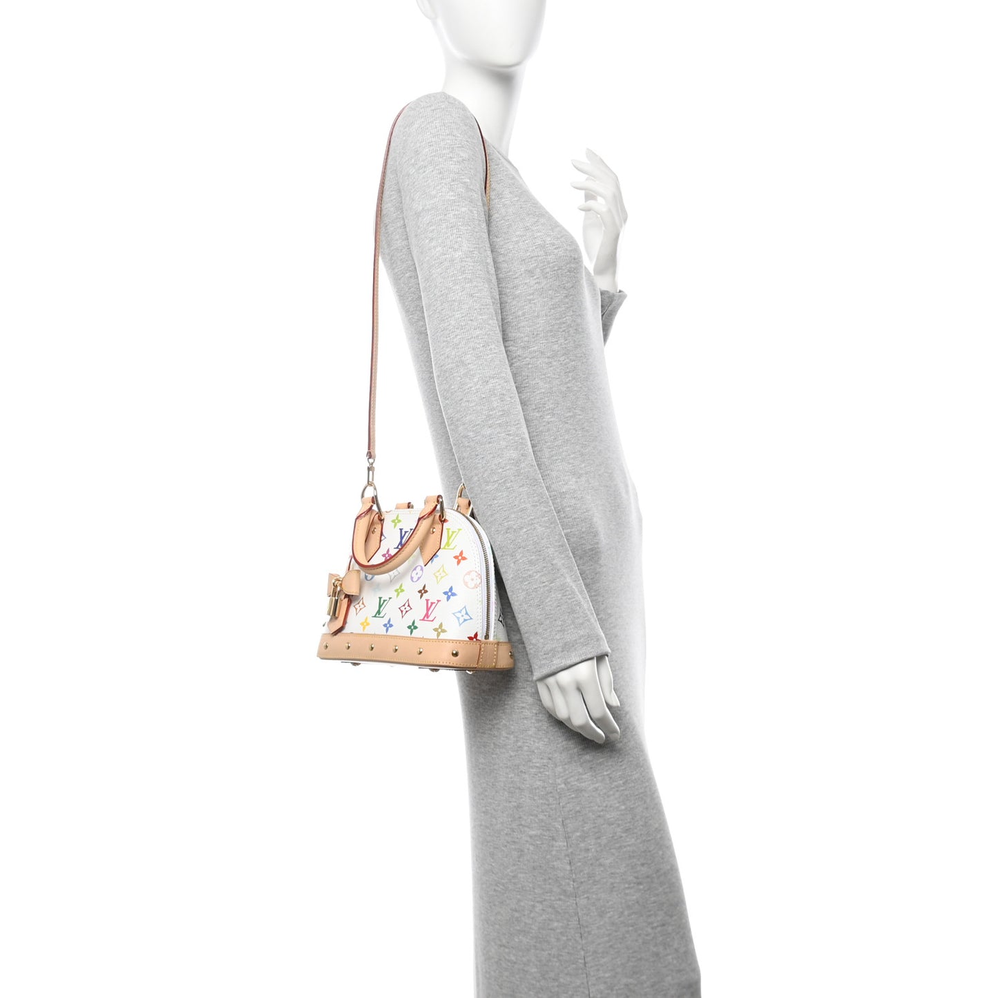 LV x TM Monogram Multicolor Alma BB White