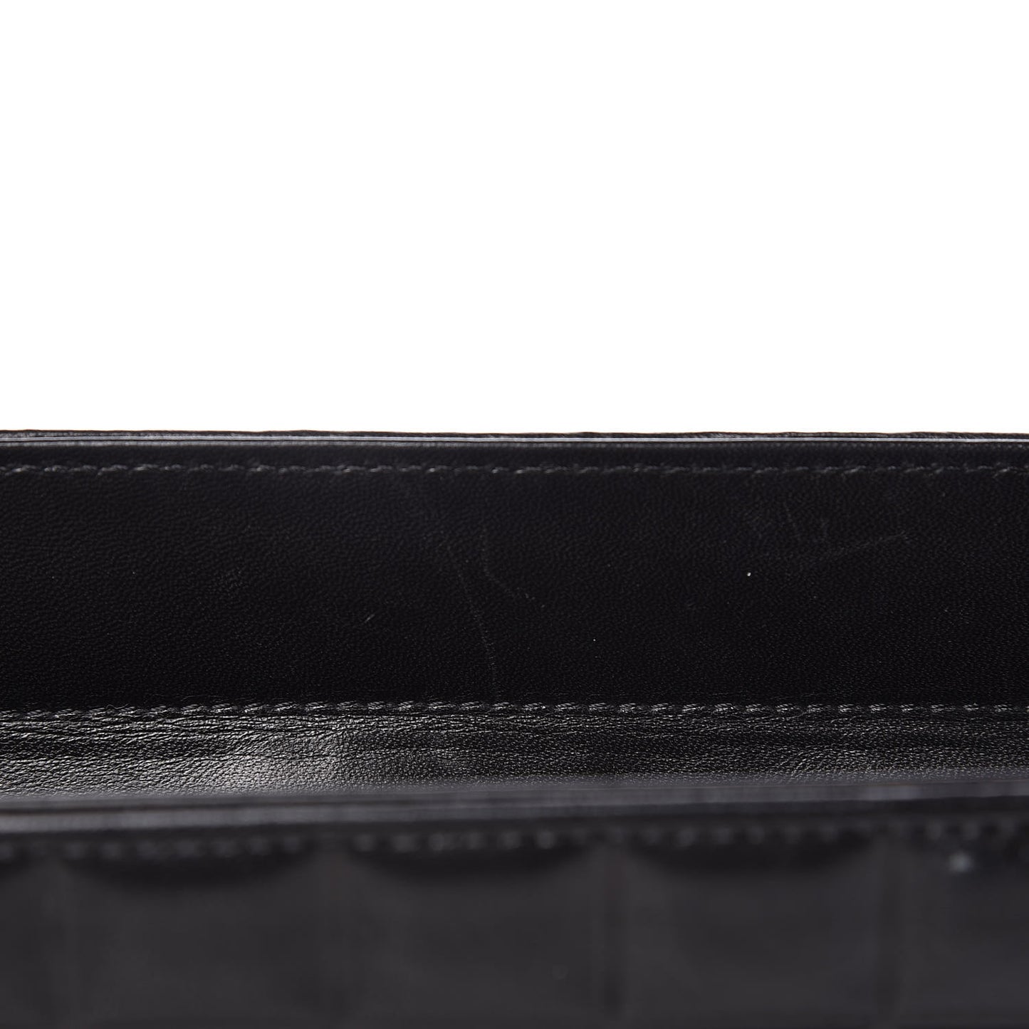 Lambskin Quilted Chocolate Bar Tote Black