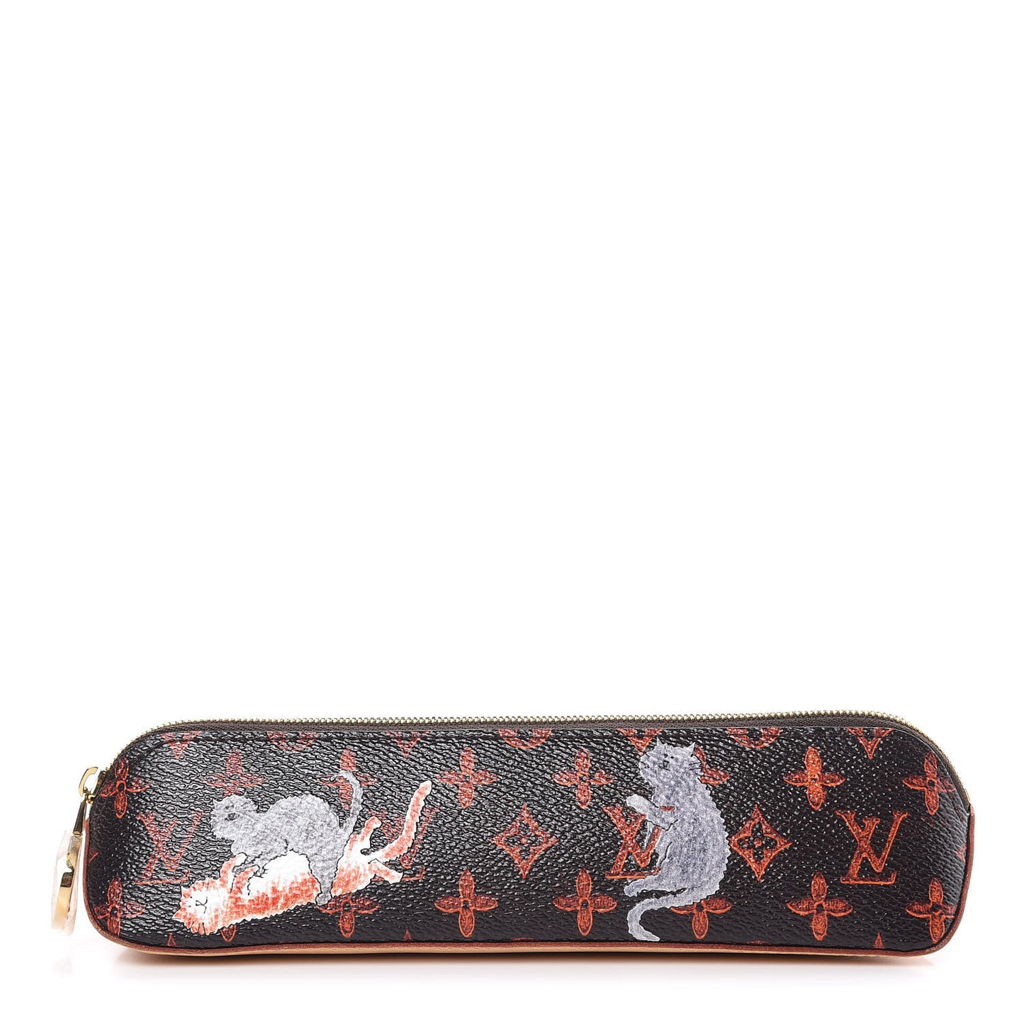 Catogram Elizabeth Pouch Orange Marron