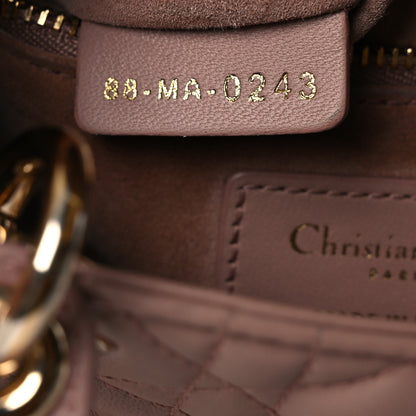 Christian Dior Lambskin Cannage Mini Lady Dior Blush 7 of 16