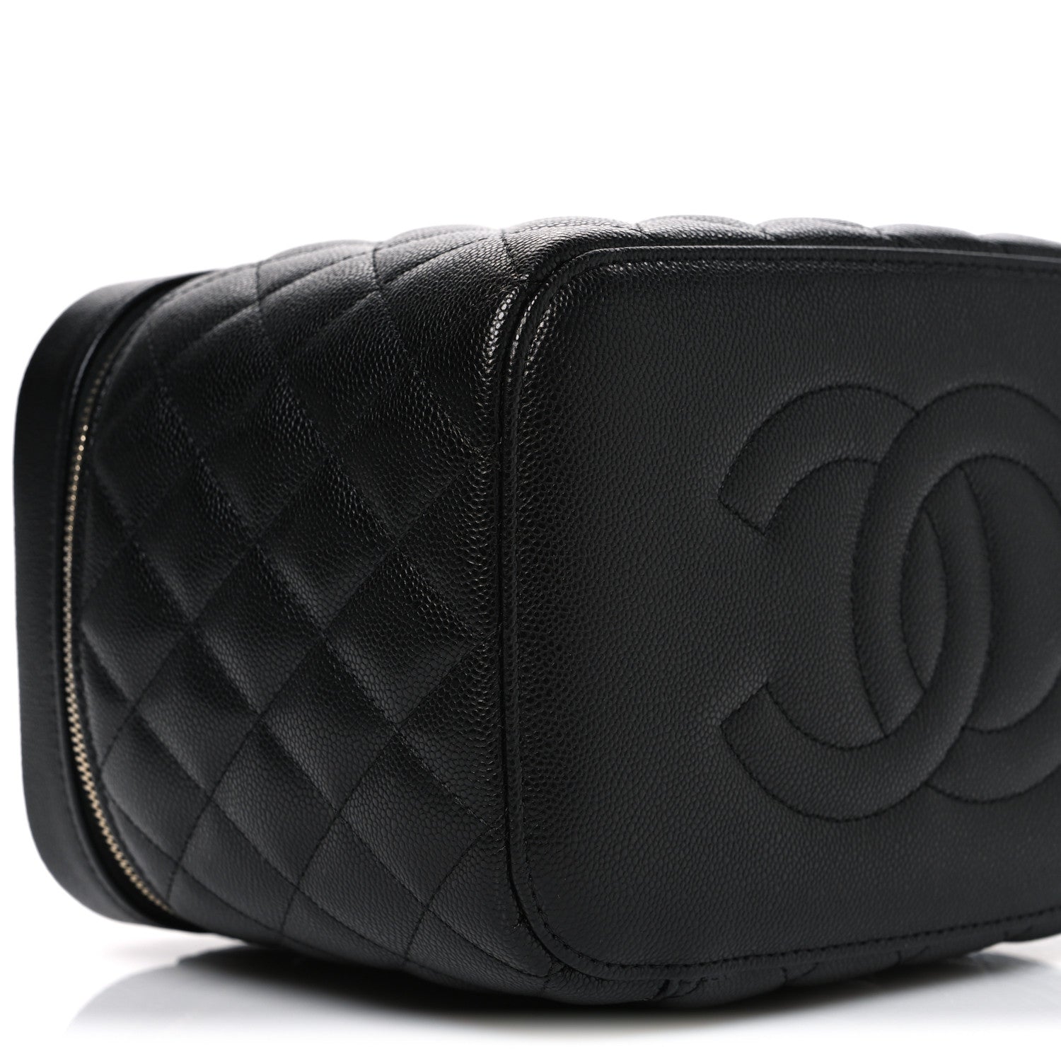 Chanel Caviar Quilted Large Vanity Pouch Black 10 of 13