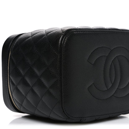 Chanel Caviar Quilted Large Vanity Pouch Black 10 of 13