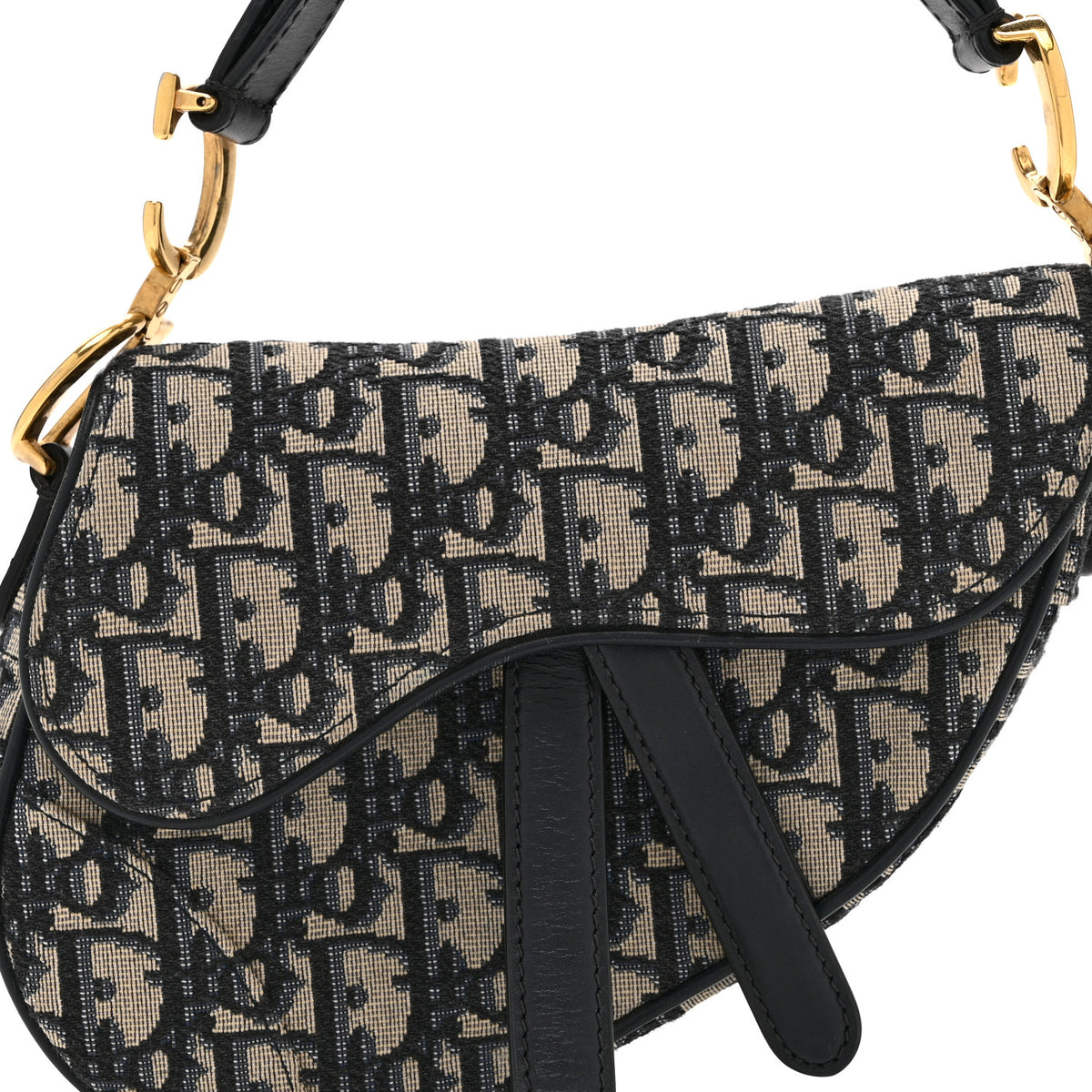 Oblique Mini Saddle Bag Blue
