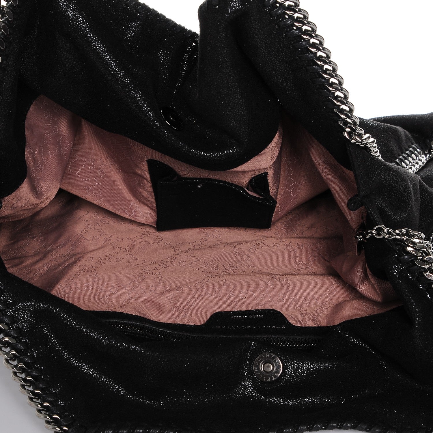Stella McCartney Shaggy Deer Big Falabella Tote Black 6 of 7