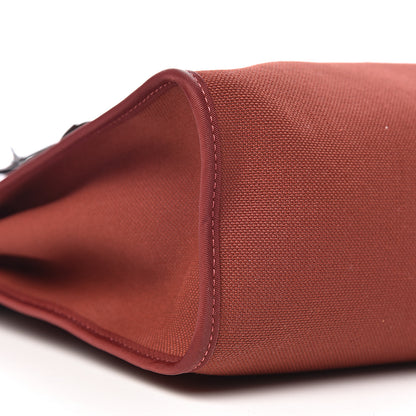 Hermes Vache Hunter Toile Herbag Zip 31 PM Rouge H Ebene 7 of 10