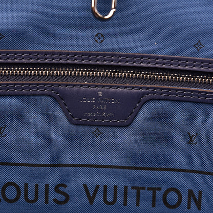 Louis Vuitton Monogram Escale Neverfull MM Blue 6 of 9