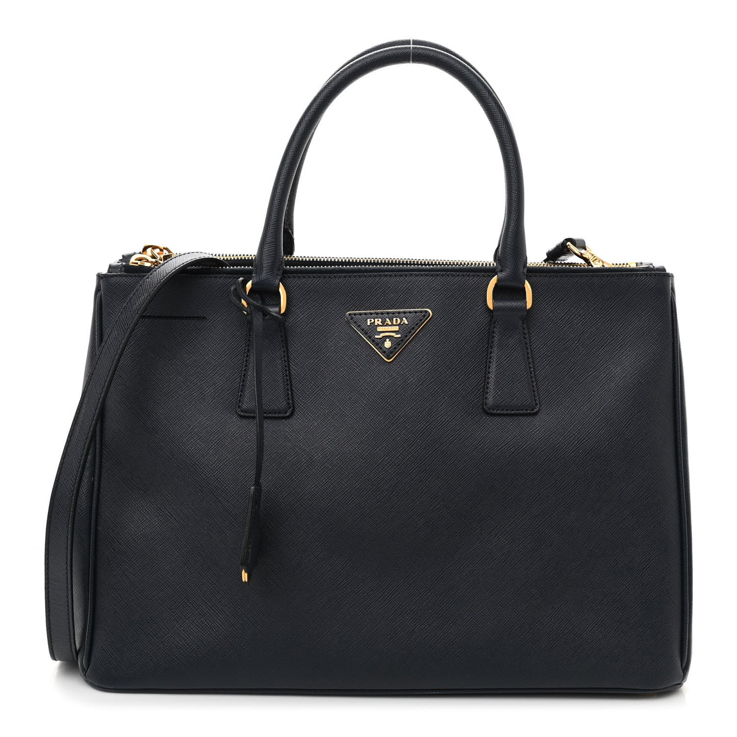 Saffiano Medium Galleria Double Zip Tote Baltico
