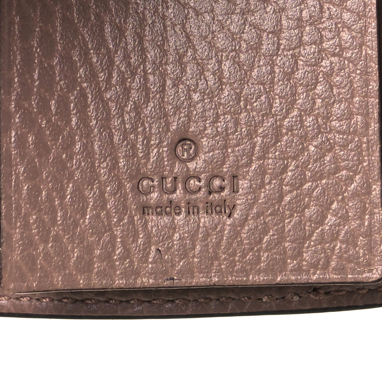 Dollar Calfskin GG Supreme Monogram GG Marmont 6 Key Holder Case Porcelain Rose Beige Ebony