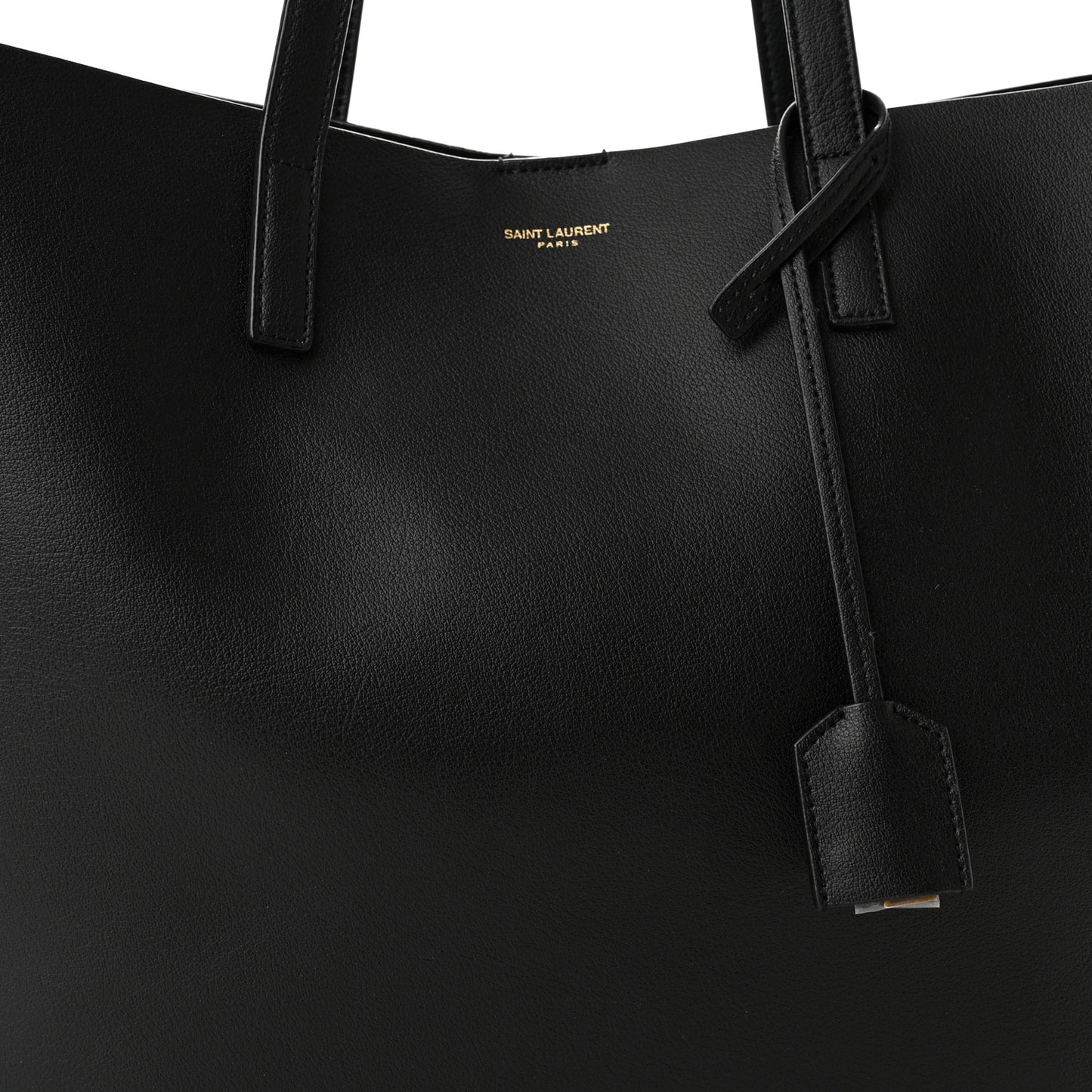 Calfskin Large Shopping Tote Black