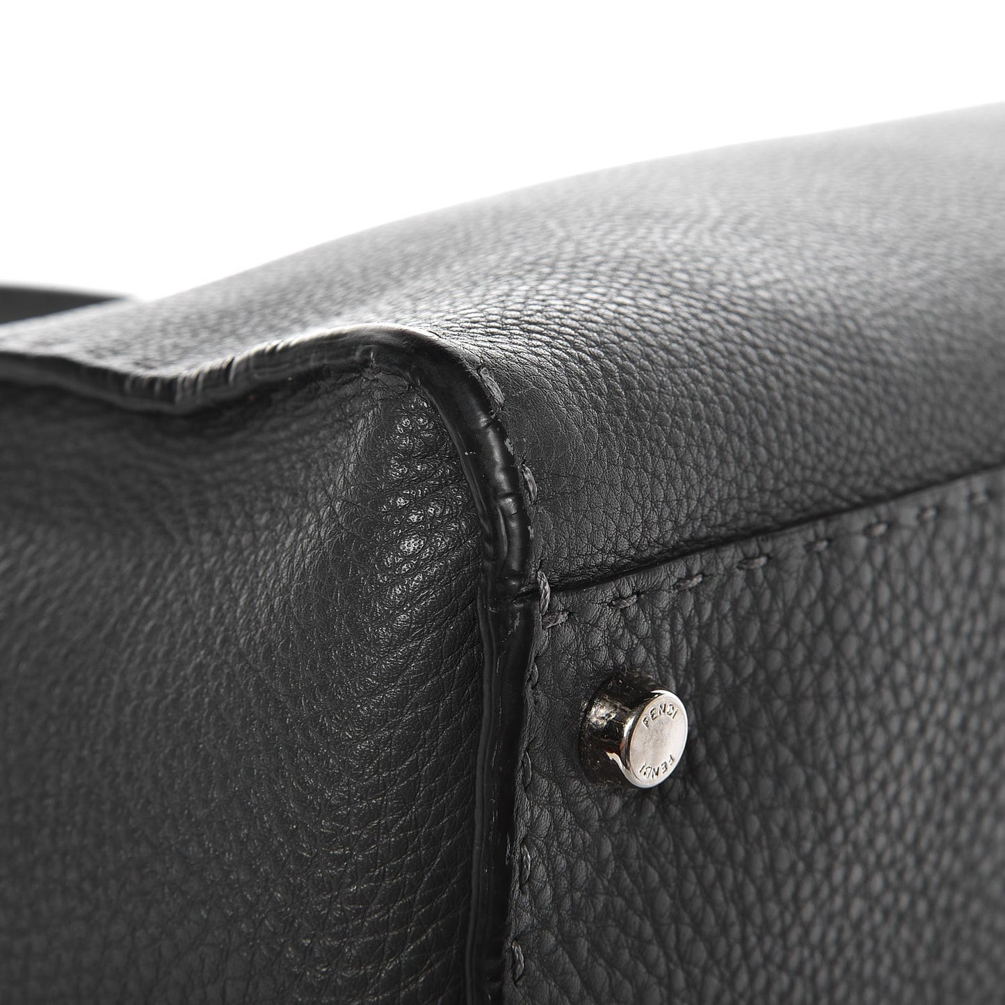 Cuoio Romano Selleria Bi-Color Large Peekaboo Iconic Satchel Asfalto Latte