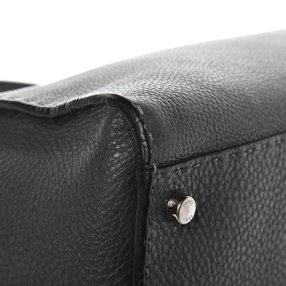 Fendi Cuoio Romano Selleria Bi-Color Large Peekaboo Iconic Satchel Asfalto Latte 13 of 15