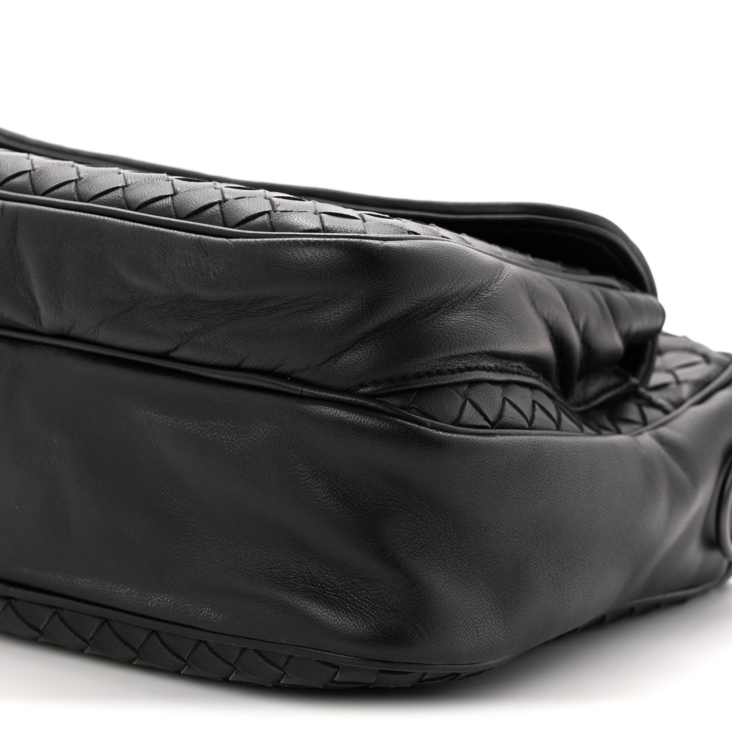 Bottega Veneta Nappa Intrecciato Messenger Bag Black 10 of 10