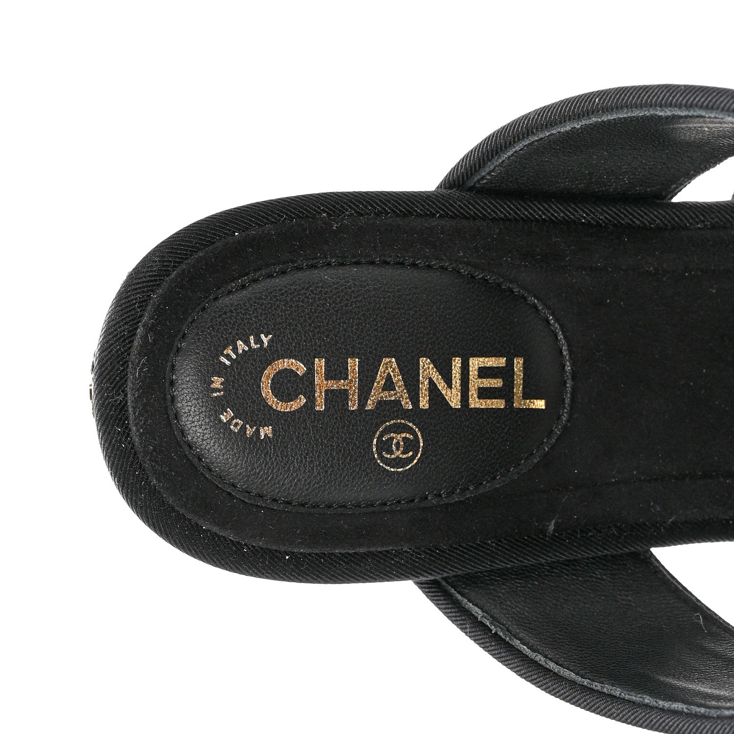 Chanel Distressed Patent Quilted Chain Mule Sandals 36 Black 7 of 13