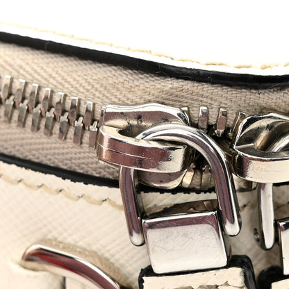 Prada Saffiano Travel Small Brique Top Handle Crossbody Bag White 16 of 22