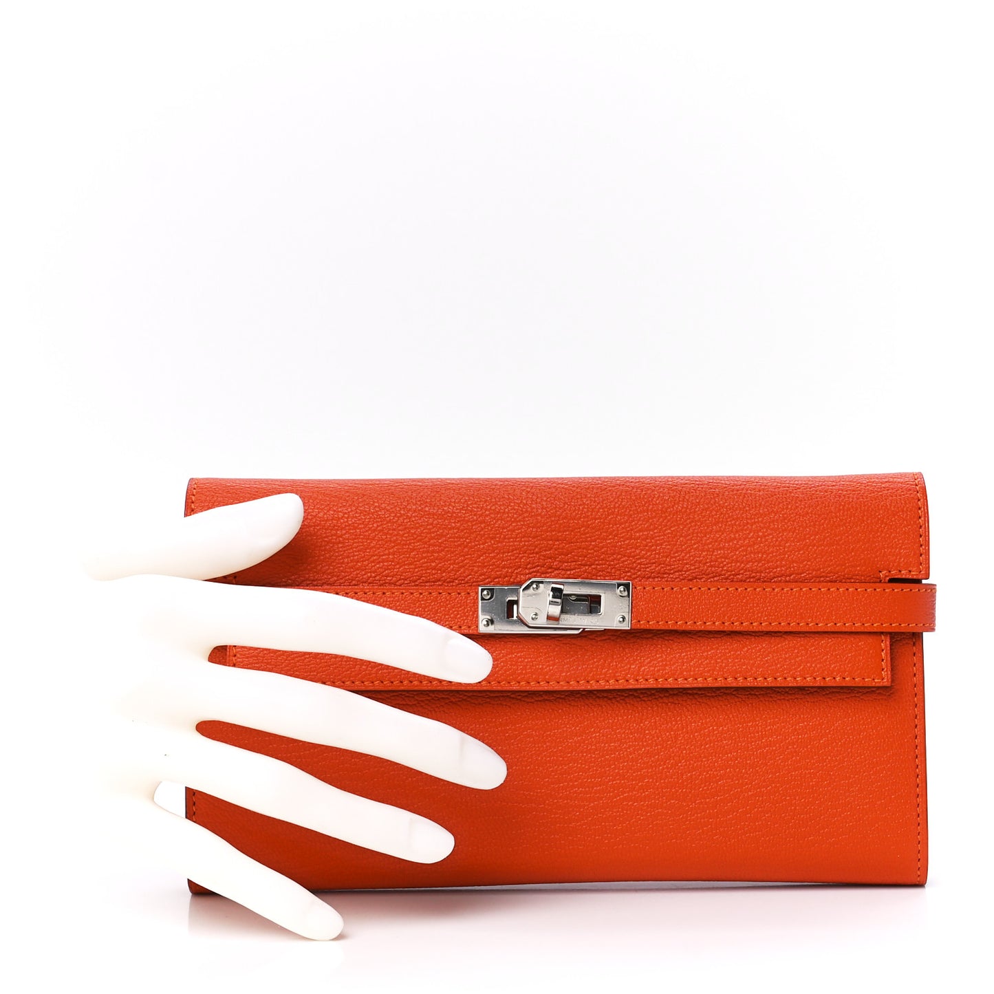 Chevre Mysore Kelly Longue Wallet Feu