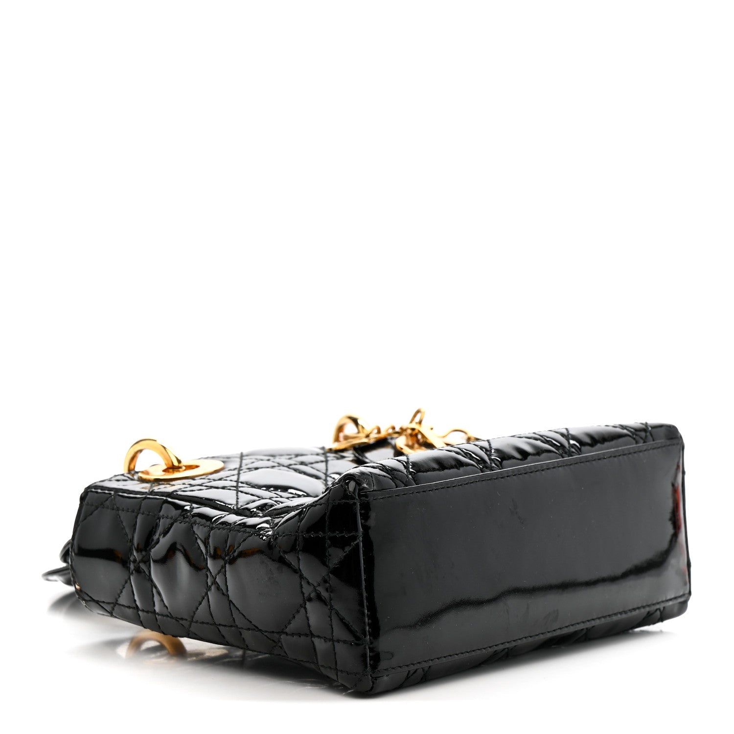 Christian Dior Patent Cannage Mini Lady Dior Black 4 of 10
