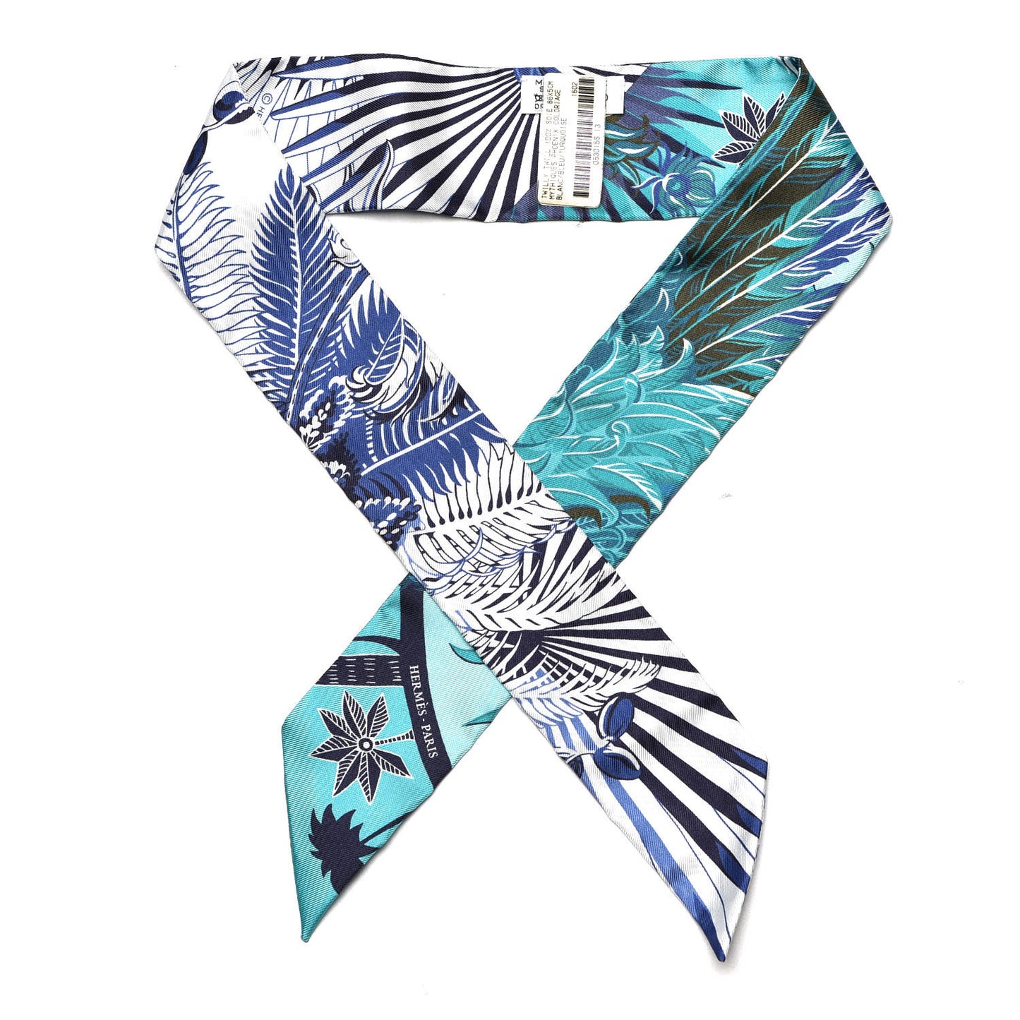 Silk Mythiques Phoenix Coloriages Twilly White Bleu Turquoise