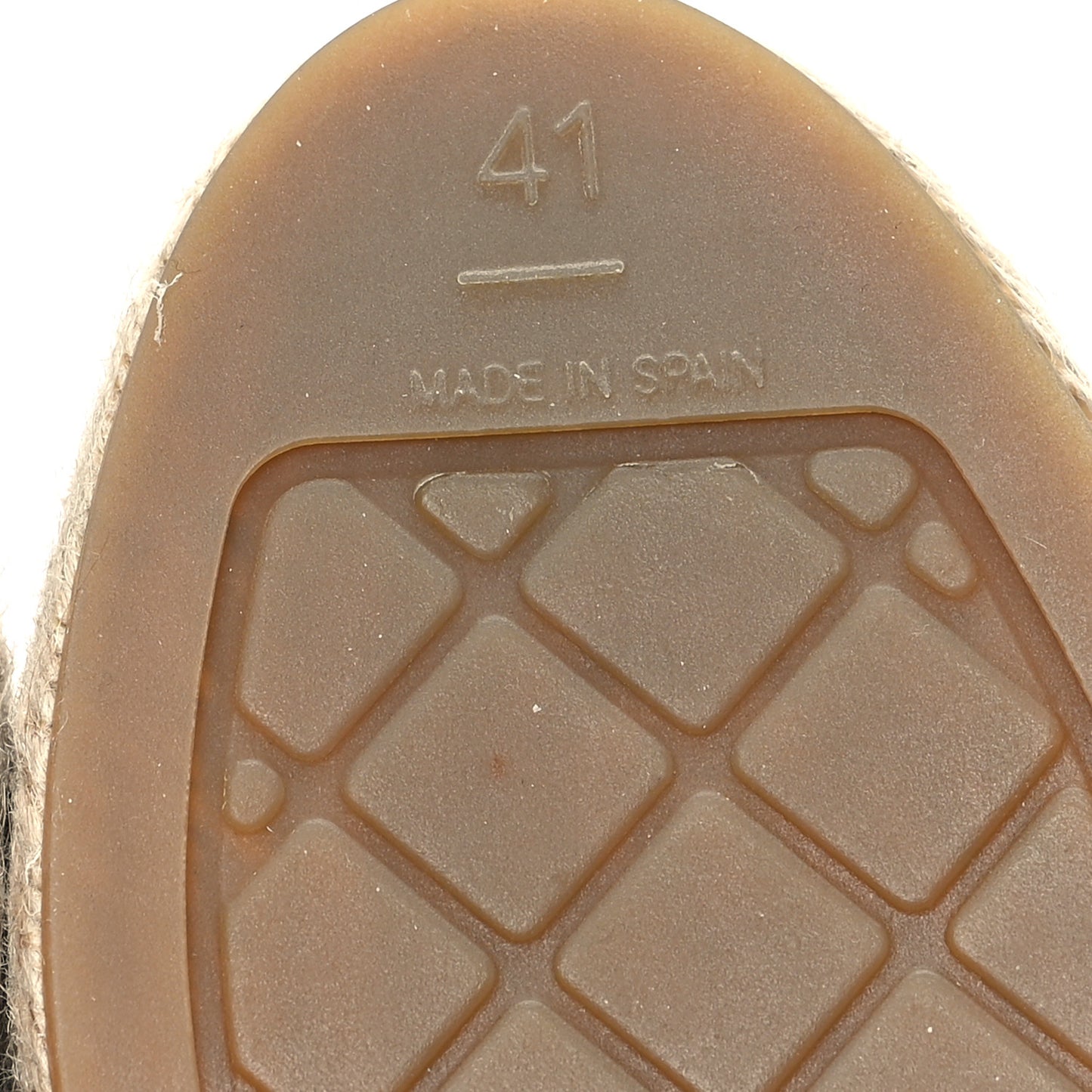 Cotton Lambskin CC Espadrilles 41 Black White