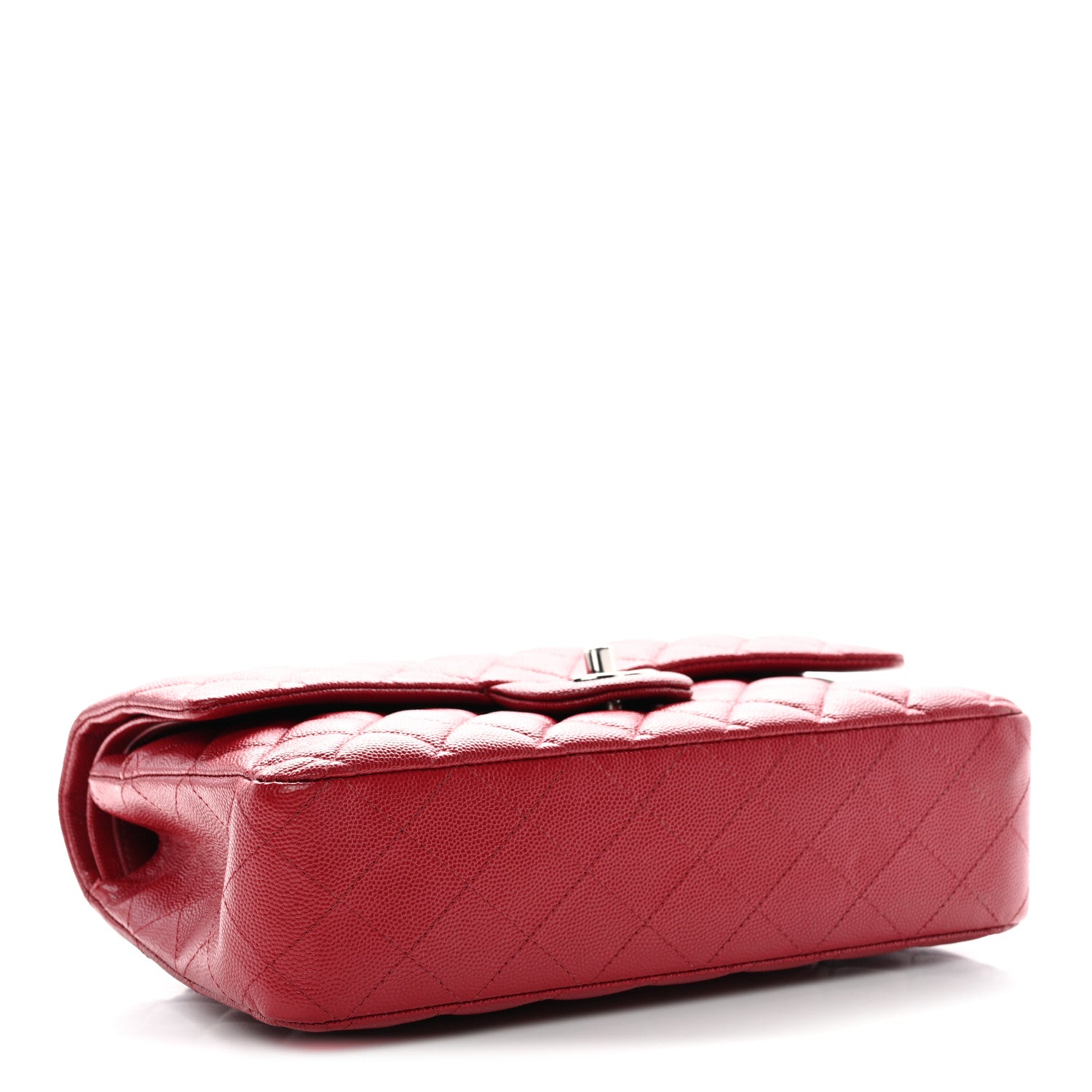 Chanel Caviar Quilted Medium Double Flap Red 9 of 34