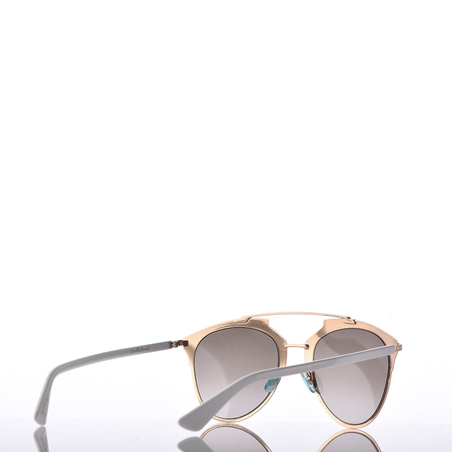 Reflected Sunglasses Rose Gold White