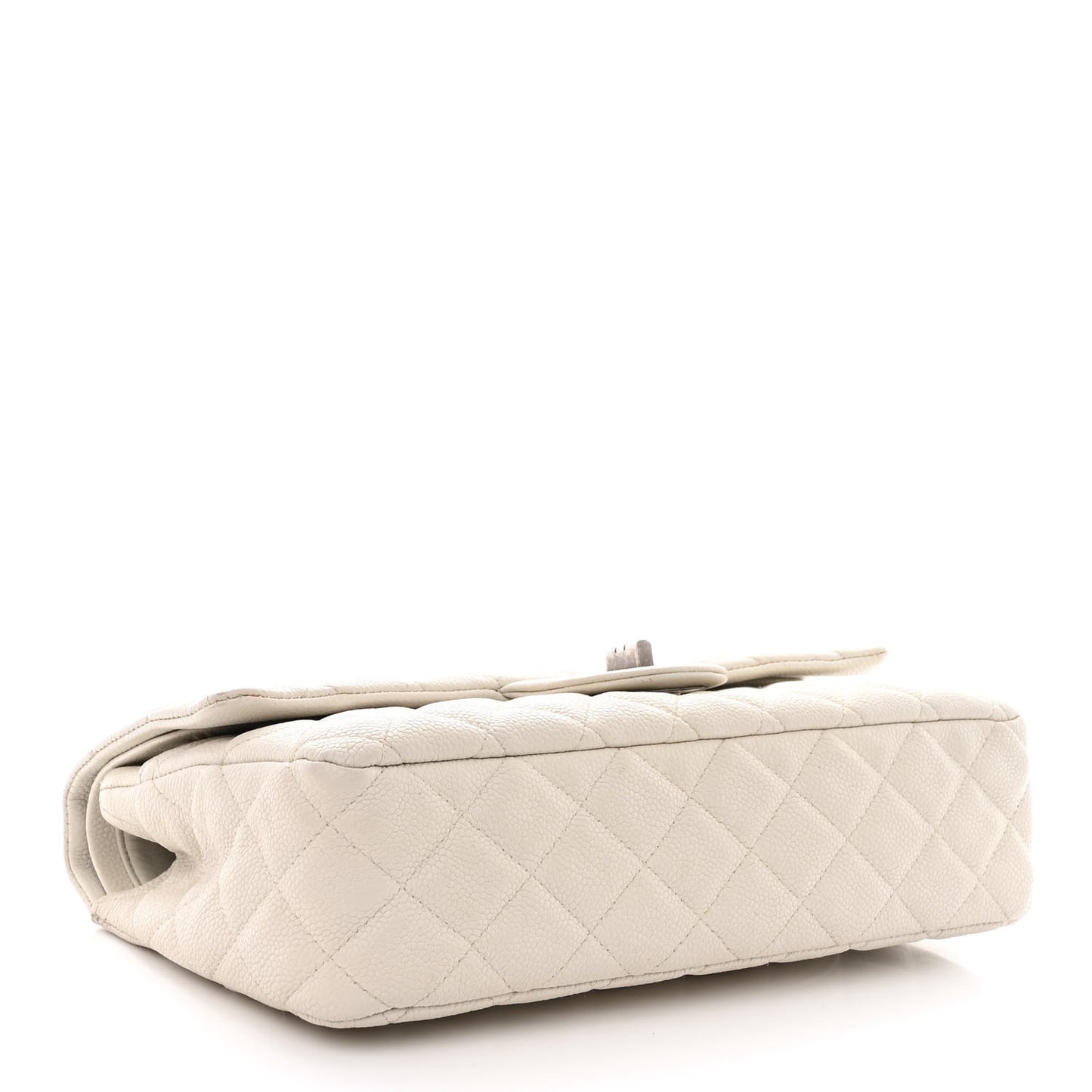 Washed Caviar Quilted 2.55 Reissue 225 Bijoux Chain Flap White