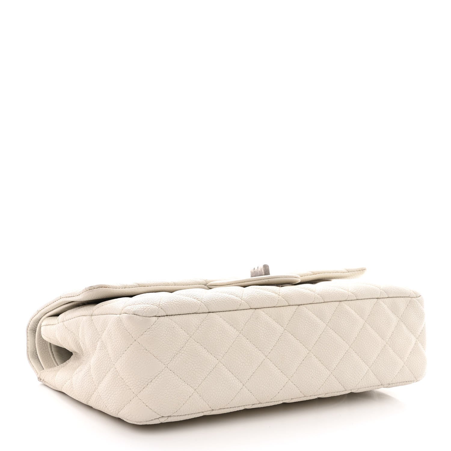 Chanel Washed Caviar Quilted 2.55 Reissue 225 Bijoux Chain Flap White 4 of 12