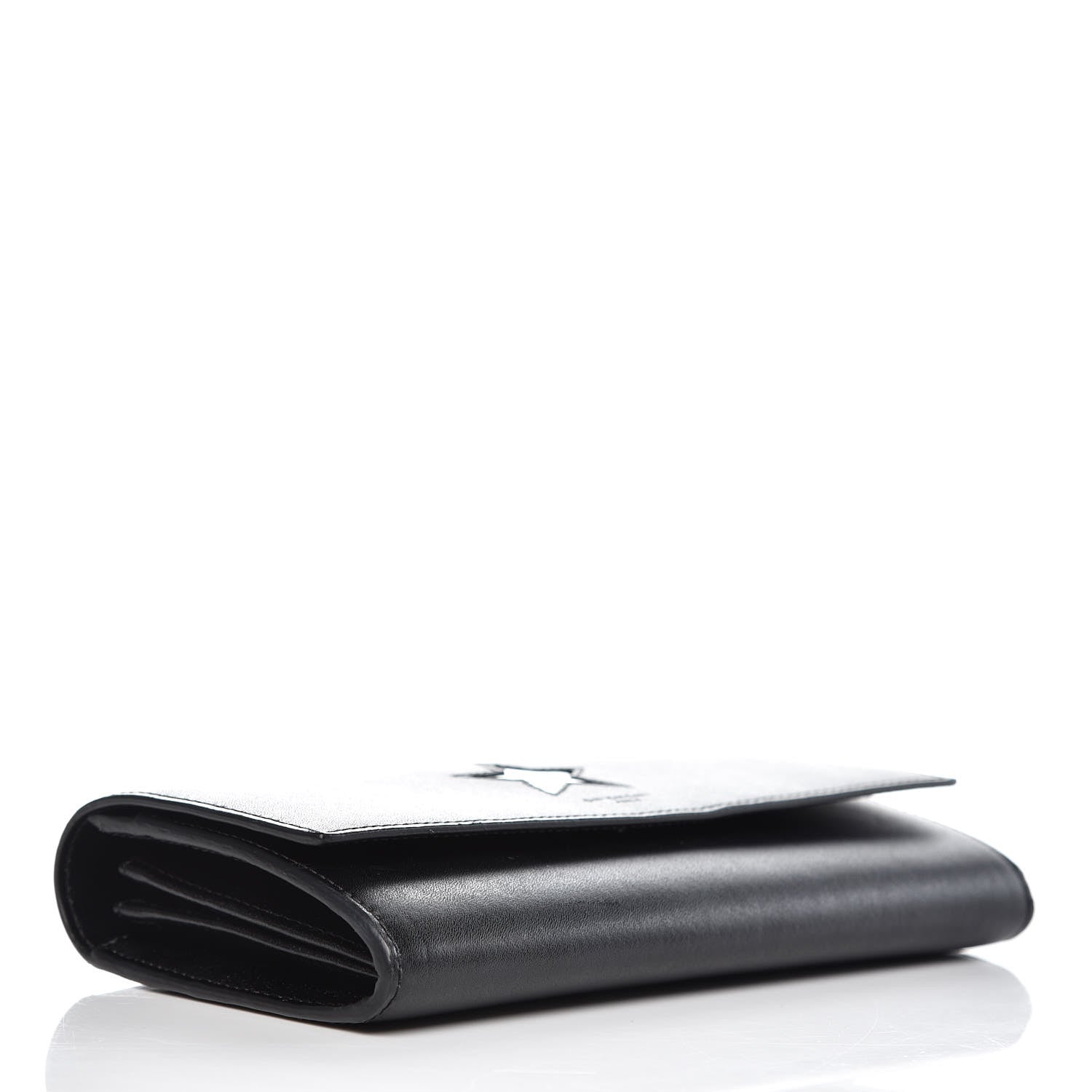 Givenchy Calfskin Star Pandora Continental Wallet Black Silver 4 of 7