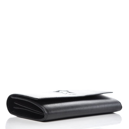 Givenchy Calfskin Star Pandora Continental Wallet Black Silver 4 of 7