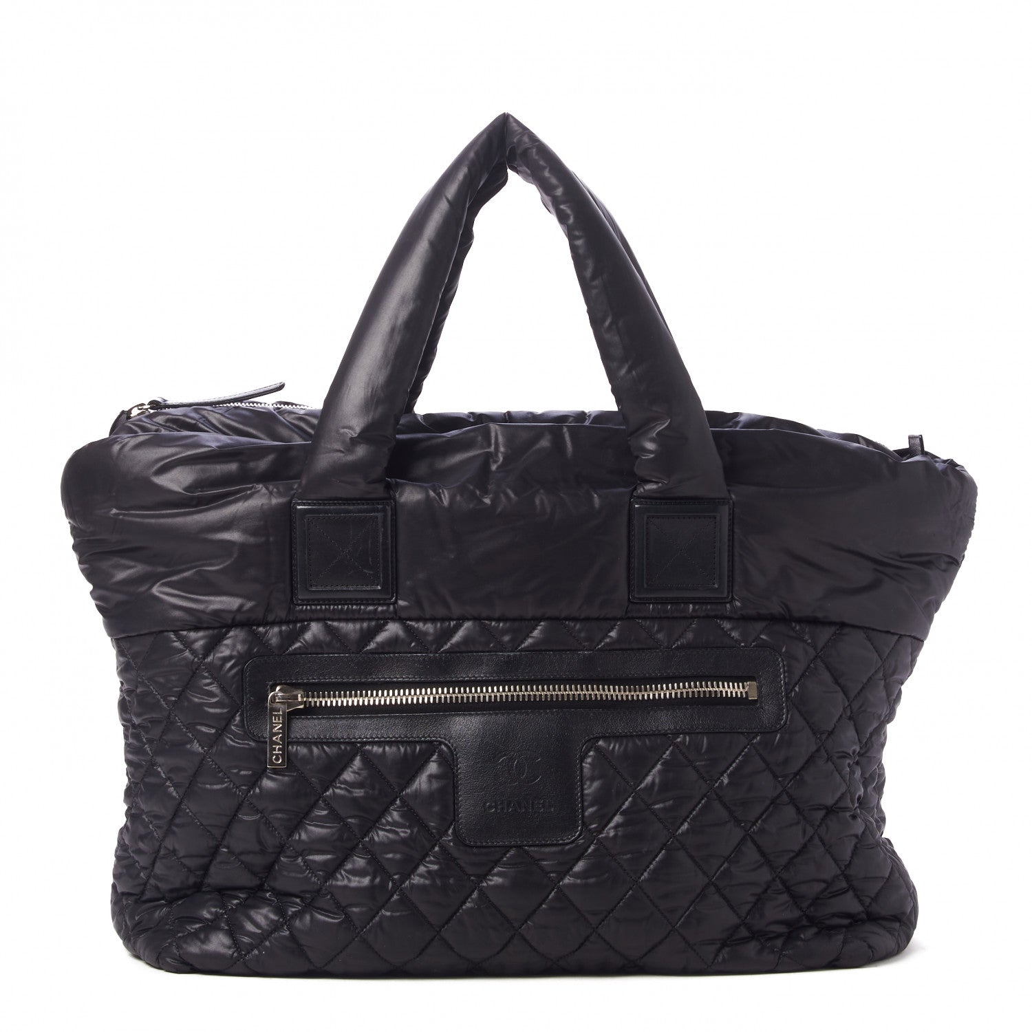 Chanel Nylon Quilted Large Coco Cocoon Tote Black 1 of 10