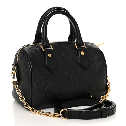 Louis Vuitton Empreinte Monogram Giant Speedy Bandouliere 20 Black 3 of 9