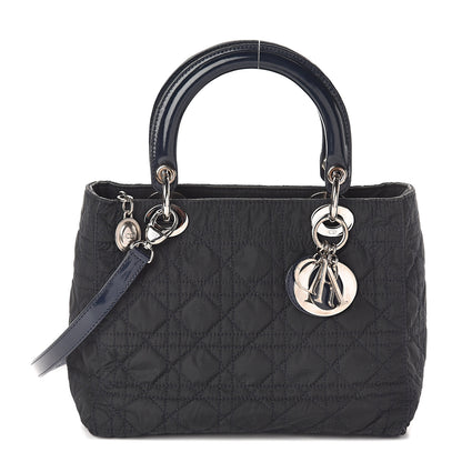 Christian Dior Nylon Cannage Medium Lady Dior Black 1 of 7