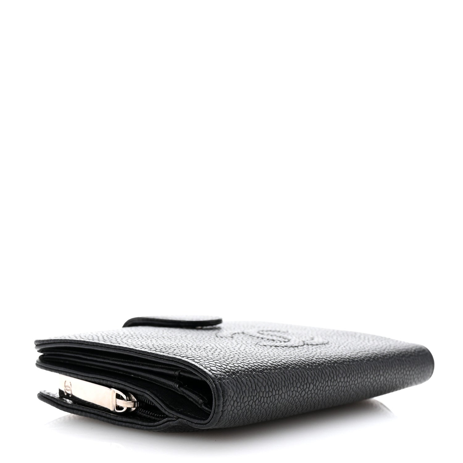 Chanel Caviar Timeless CC Zipped Pocket Wallet Black 4 of 7