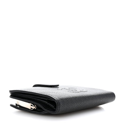 Chanel Caviar Timeless CC Zipped Pocket Wallet Black 4 of 7