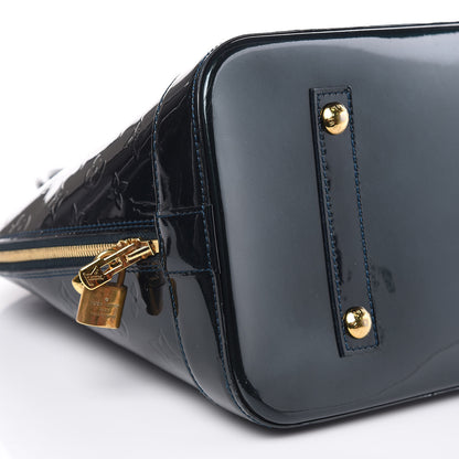 Louis Vuitton Vernis Alma GM Blue Nuit 8 of 14
