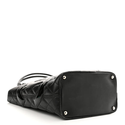 Chanel Calfskin Quilted Medium Cambon Tote Black 3 of 9