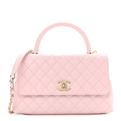 Chanel Caviar Quilted Small Coco Handle Flap Light Pink 1 of 10